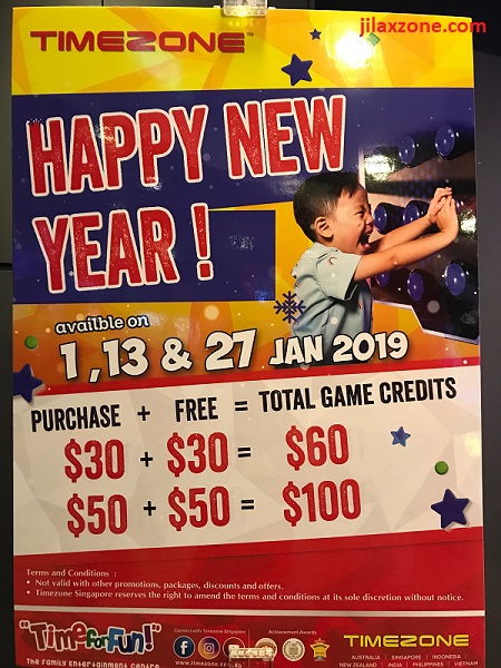 Singapore Timezone Promotion January 2019 jilaxzone.com