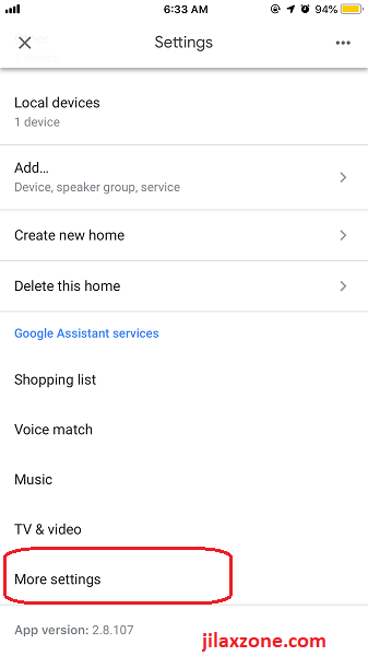 Connect Xiaomi Mi Home with Google Home More Settings jilaxzone.com