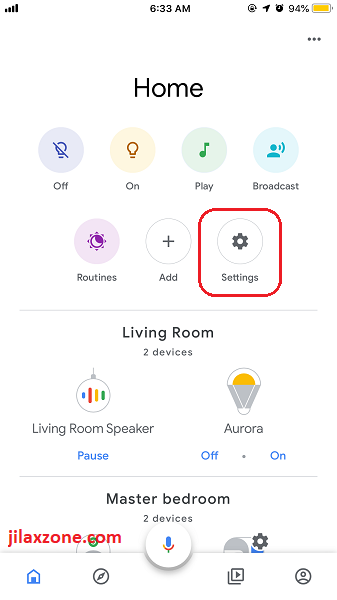 mi control hub google home