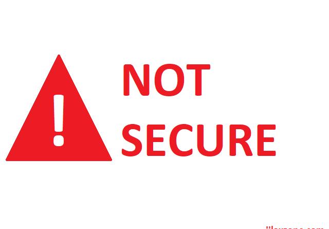 Not Secure sign on browser jilaxzone.com