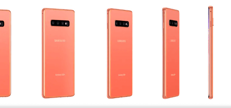 Samsung Galaxy S10 flamingo pink colors jilaxzone.com