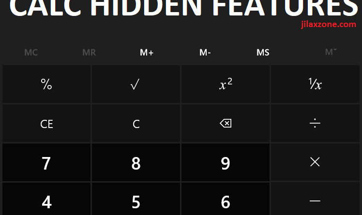 Win 10 calculator hidden features jilaxzone.com