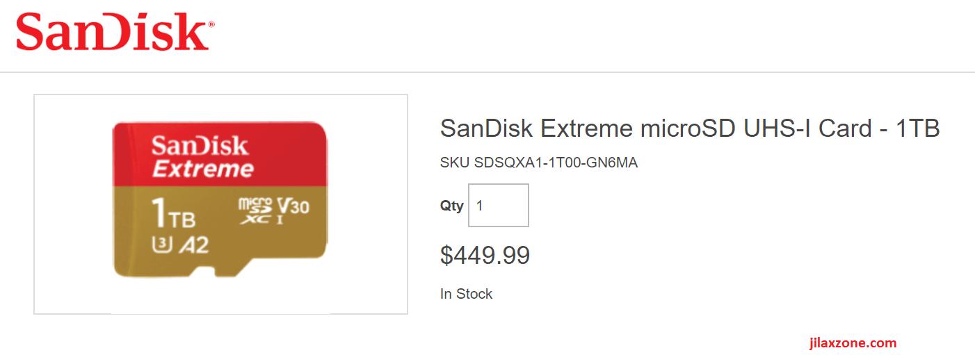 sandisk extreme 1TB micro sd price jilaxzone.com
