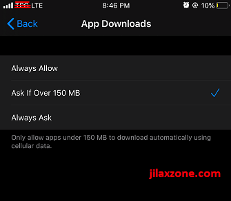bypass app store download limit 150 MB jilaxzone.com