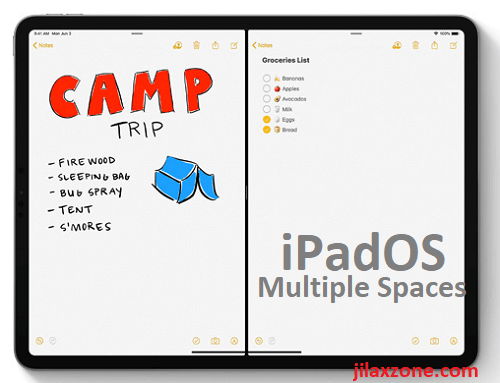 iPadOS app in multiple spaces jilaxzone.com