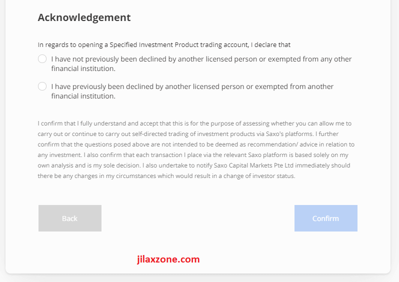 saxo jilaxzone.com 13b acknowledgement