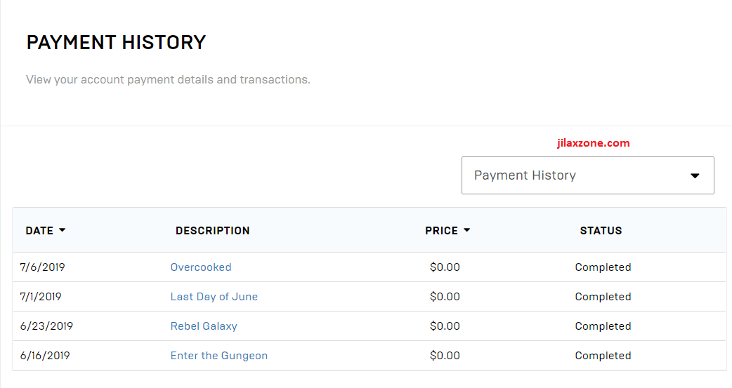epic games store free payment history jilaxzone.com