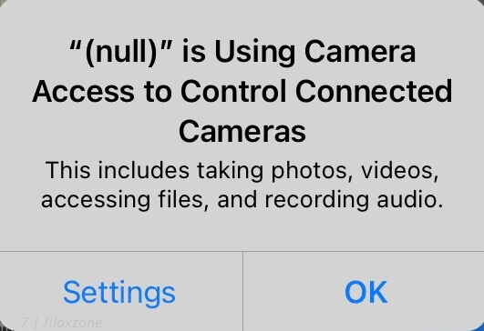 fix for null is using camera access on iphone jilaxzone.com