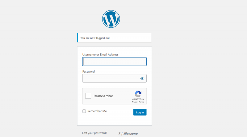 enable captcha on wordpress website login page jilaxzone.com