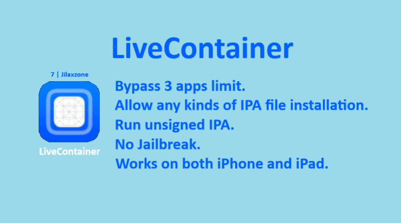 livecontainer bypass 3 apps limit ios jilaxzone.com