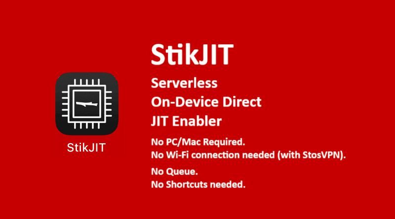 StikJIT - On-device JIT activation, Run VM, play PS2, Wii, GameCube, DreamCast at full speed without PC, without Wi-Fi